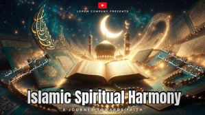 Black Islamic Spiritual Harmony YouTube Thumbnail YouTube-miniature template