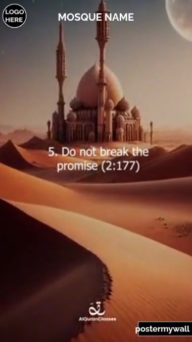 Black Joyful 10 Advices Of Allah – Inspiring Islamic Reminder Video ...