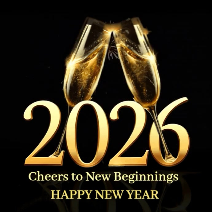 Plantilla de Black Joyful 3D Happy New Year 2025 Instagram Post ...