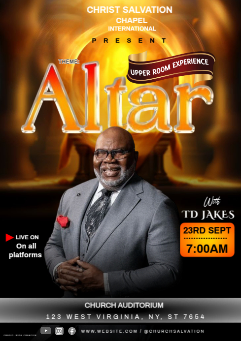 Black Joyful Altar  A4 template