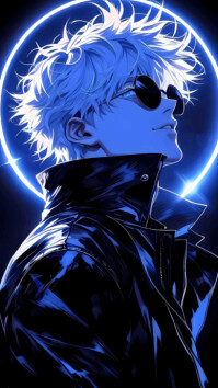 Black Joyful Anime Wallpaper Instagram Story template