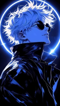 Black Joyful Anime Wallpaper Instagram Story template