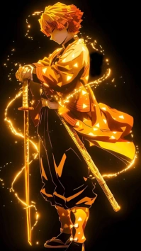 Black Joyful Anime Wallpaper Instagram Story template