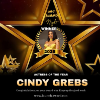 Award Certificate Instagram Ad Template | PosterMyWall