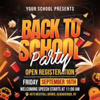Schwarz Back to School Event Instagram Post Template