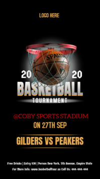 Sort Basketball Tournament งานแสดงผลงานแบบดิจิทัล Template