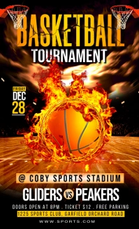 Black Joyful Basketball Tournament  Us Legal template