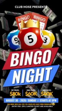 Sort Bingo Night Event Instagram Story Template