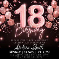 Sort Birthday Celebration Kwadrat Template