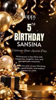 Sort Birthday Celebration WhatsApp na Status Template