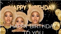 Black Joyful Birthday Video Digital Display (16:9) template