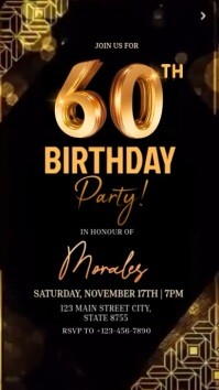 Black Joyful Birthday Y Tiktok Video template