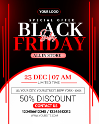 Black Joyful Black Friday Instagram Portrait template