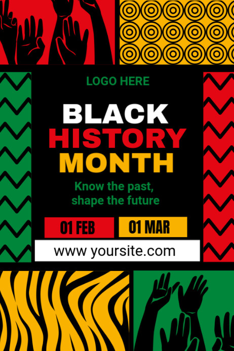 Plantilla de Black Joyful Black History Month Poster | PosterMyWall
