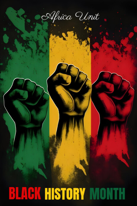 Black Joyful Black History Month Poster Template | PosterMyWall
