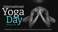Black Joyful Black Joyful International Yoga Day Youtube Thumbnail template