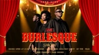 Black Joyful Burlesque Digital Video Digital Display (16:9) template