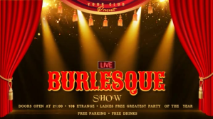 Black Joyful Burlesque Digital Video Digital Display (16:9) template