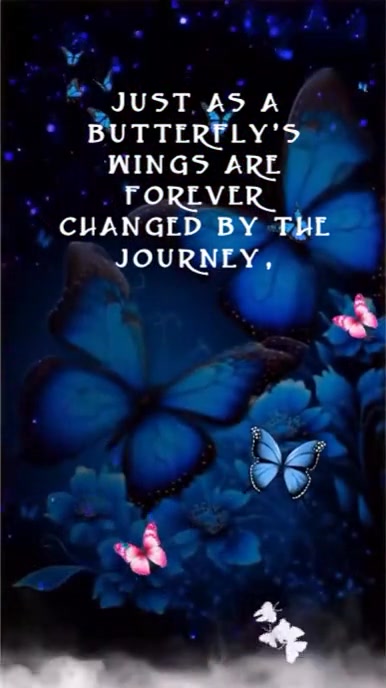 Black Joyful Butterfly Life Quotes And Wishes  Instagram Reel template
