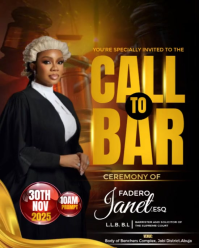 Black Joyful Call To Bar Flyer  Instagram Portrait template
