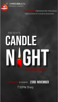 Black Joyful Candle Night  Business Card template