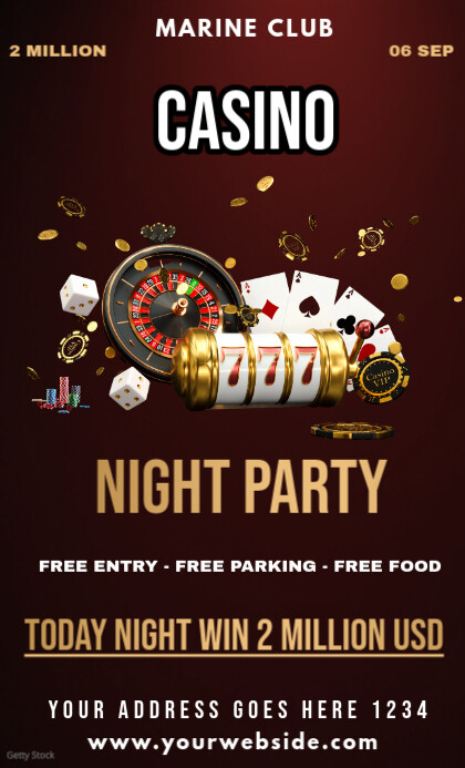 Black Joyful Casino 2 Million Night Party  Us Legal template