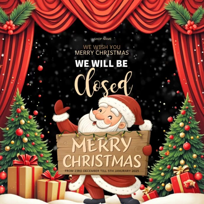 Copy of Black Joyful Christmas Instagram Post | PosterMyWall