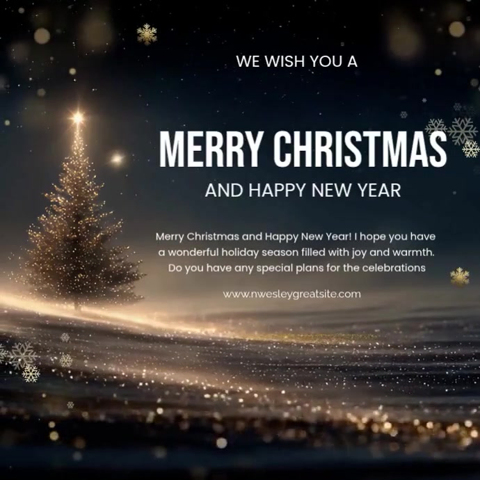 Black Joyful Christmas Instagram Post Template | PosterMyWall