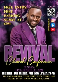 Black Joyful Church A1 template