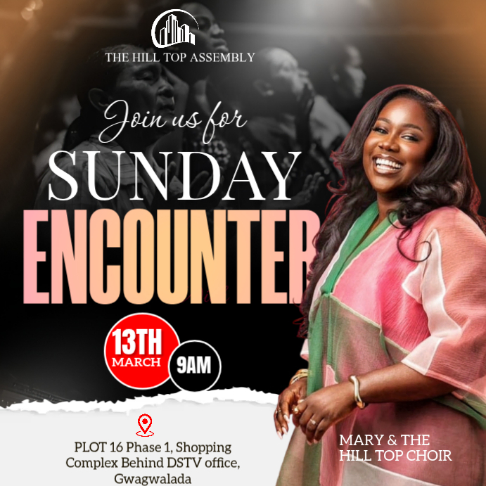 Black Joyful Church Event Instagram Post Template | PosterMyWall