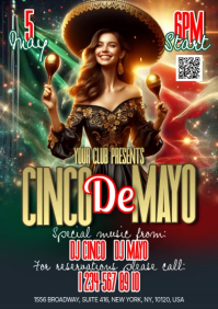 Black Joyful Cinco de Mayo Celebration A5 Video template