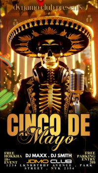 Black Joyful Cinco de Mayo Celebration Instagram Story Video Instagram-Story template