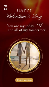 Black Joyful Cinematic Sunset Couple Quote Card Instagram Reel template