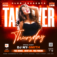 Black Joyful Club Event Instagram Post template