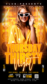 Black Joyful Club Night Event Instagram Story template