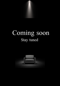 Black Joyful Coming Soon A2 template