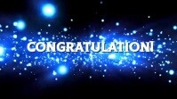 Black Joyful Congratulation Digital Display (16:9) template