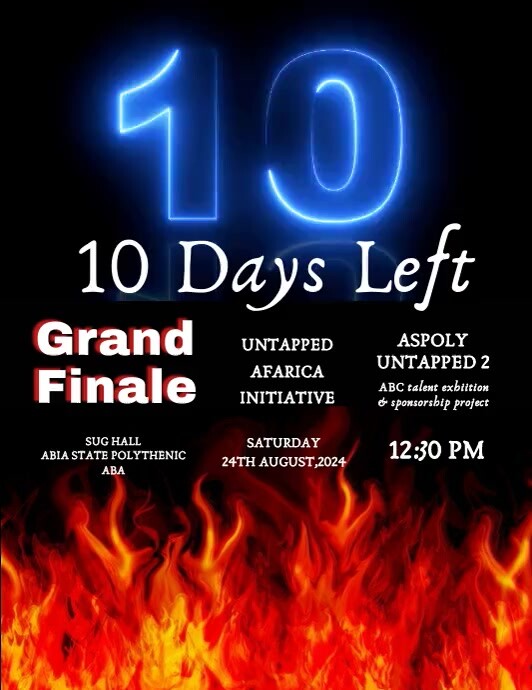 Black Joyful Countdown Flyer (us Letter) Template | PosterMyWall