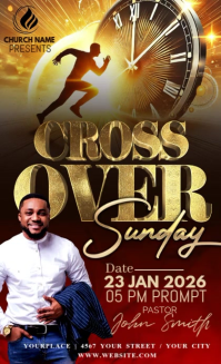 Black Joyful Crossover Flyer Us Legal template