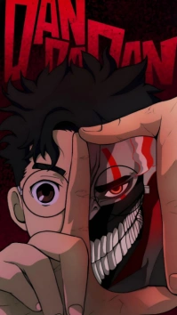 Black Joyful Dandadan Wallpaper Instagram Story Instagram-Story template