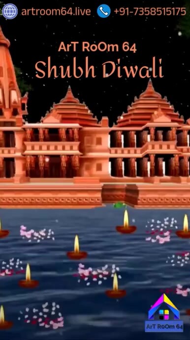 Black Joyful Diwali Lord Rama Ins Instagram Reel template