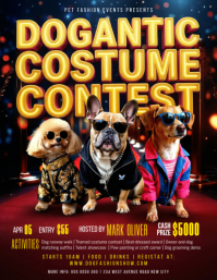 Black Dog Costume Contest Flyer Template