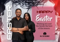 Black Joyful Easter A5 template