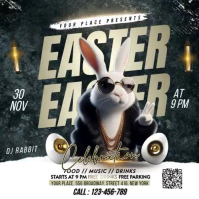 Black Joyful Easter Celebration Instagram Post Video Iphosti le-Instagram template