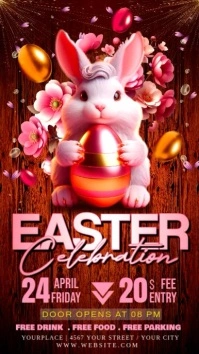 Black Joyful Easter Instagram Story Instagram-verhaal template