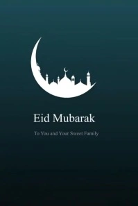 Black Joyful Eid Al-fitr Mubarak Video  Pinterest Graphic template