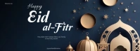 Black Joyful Eid Al-fitr Template Facebook Cover Photo