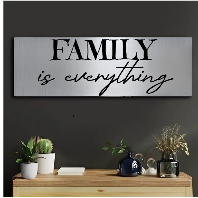 Copy of Black Joyful Family Is Everything Metal Wall Art Instagram Post ...