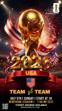 Black Joyful FIFA World Cup 2026 Instagram Story Instagram-Story template