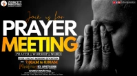 Black Joyful Friday Prayer Meetings Twitter Post template